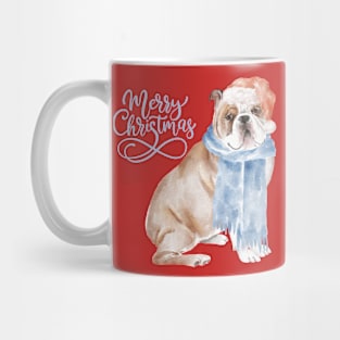 Christmas Bulldog Mug